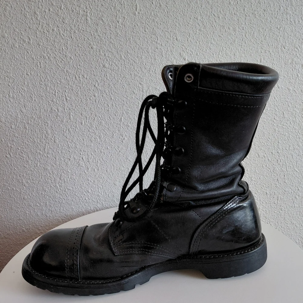 Corcoran Boots Cap Toe Military Combat Paratrooper Jumper Vintage USA.
